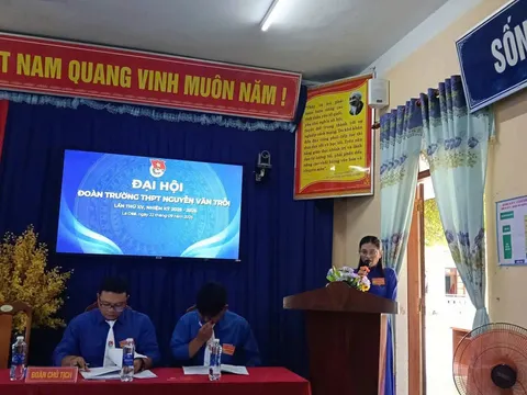 ĐẠI HỘI ĐẠI BIỂU ĐOÀN TNCS HỒ CHÍ MINH TRƯỜNG THPT NGUYỄN VĂN TRỖI KHÓA XV, NHIỆM KỲ 2025 - 2026